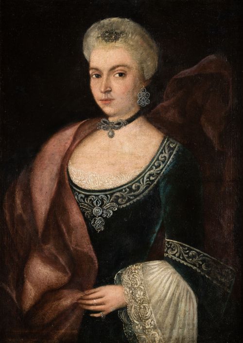 ANÓNIMO, ANONYMOUS (18th century) "Portrait of a lady"