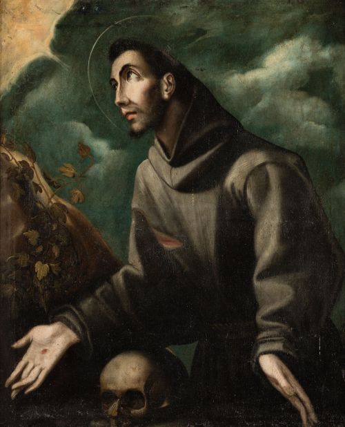 SEGUIDOR DE DOMÉNIKOS THEOTOKÓPOULOS "EL GRECO", "San Franc