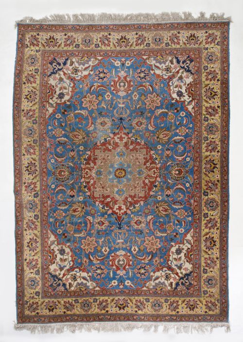 Hand-knotted Persian wool rug, 20th century