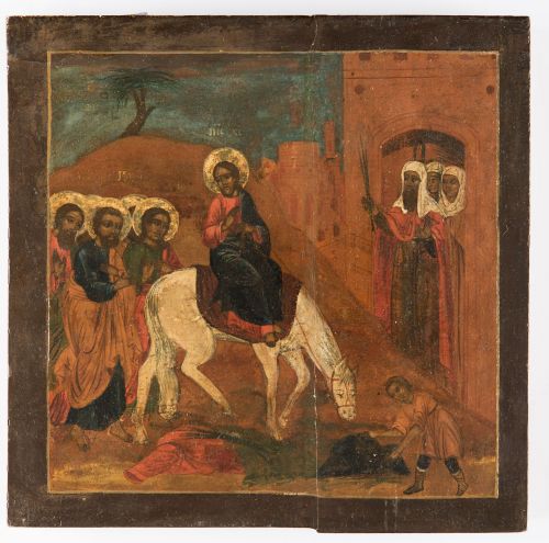 RUSSIAN SCHOOL (20th century) "Entry of Jesus into Jerusale