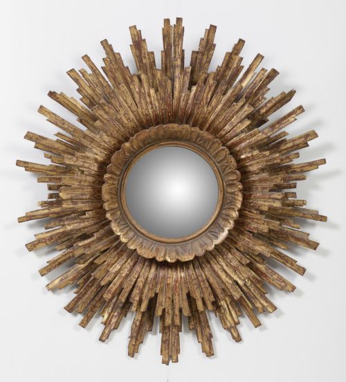 Sun-shaped mirror, Spain, mid-20th century