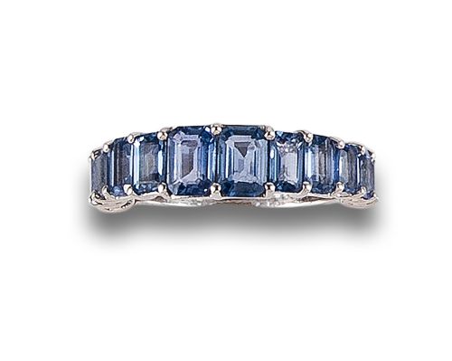 RING OF SAPPHIRES, IN WHITE GOLD