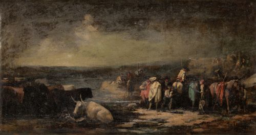 ATTRIBUTED TO EUGENIO LUCAS Madrid (1817) / (.) "Bulls and