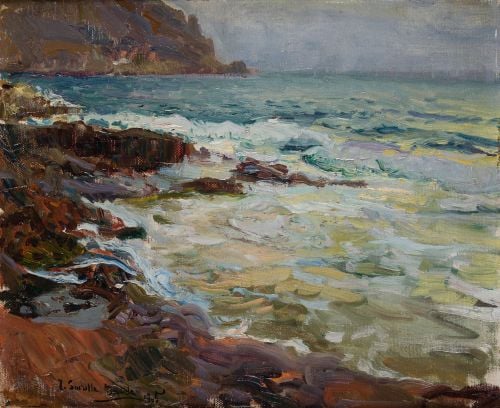 JOAQUÍN SOROLLA Y BASTIDA, "Mar de Jávea", 1905, Óleo sobre