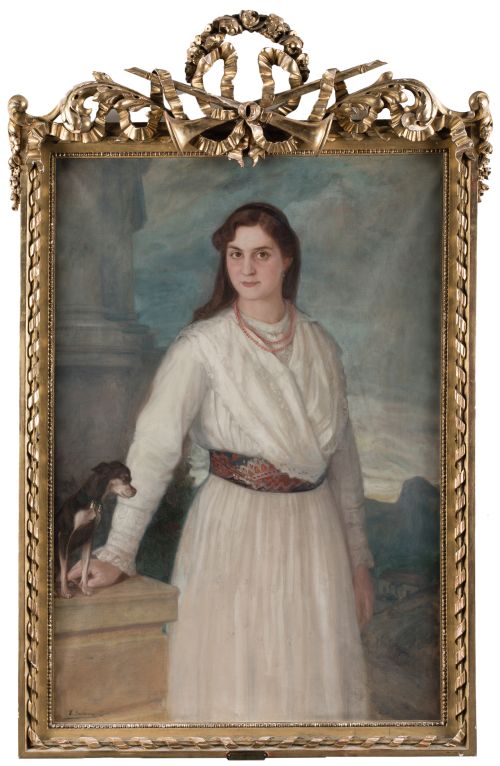 ELIAS SALAVERRIA, "Retrato de Maria de las Mercedes Zulueta