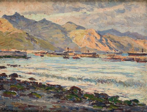 RODOLPHE PAUL WYTSMAN, "Santa Cruz de Tenerife", 1914, Óleo