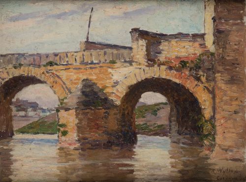 RODOLPHE PAUL WYTSMAN, "Puente de Córdoba", 1907, Óleo sobr