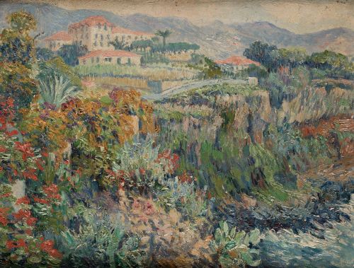 JULIETTE  WYTSMAN, "Funchal. Madeira", 1916, Óleo sobre tab