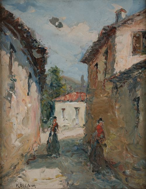 ENRIQUE KOSCAYA Russia (1901) / Spain (1970) "Village stree