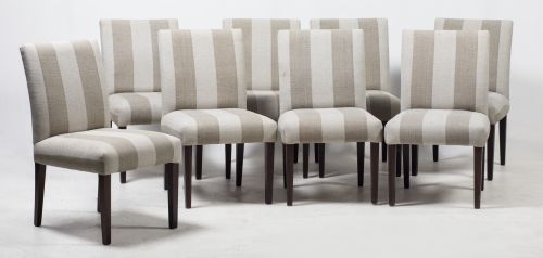 Eight dining room chairs, Spain, 20th century