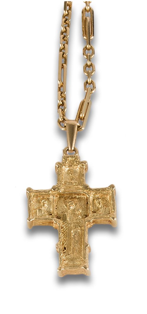 GOLD CHAIN ​​AND CROSS