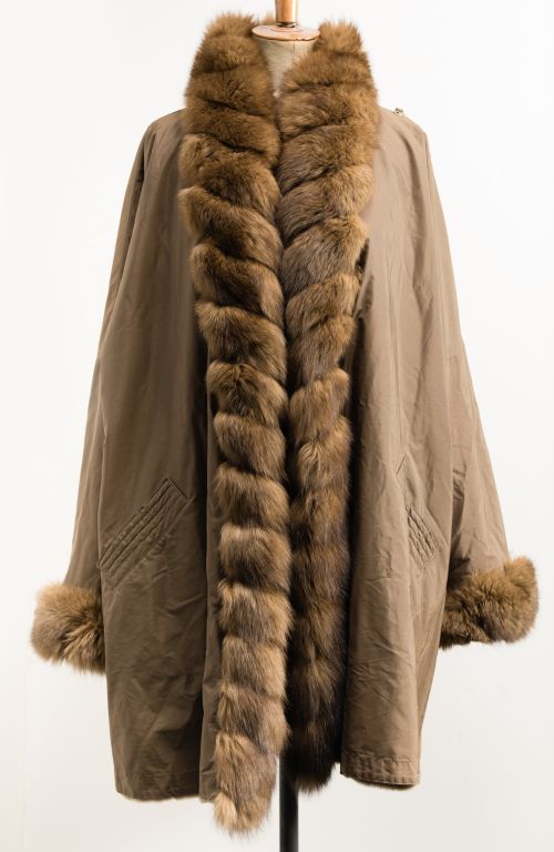 Reversible sable fur coat