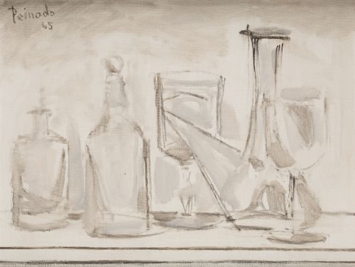 JOAQUÍN PEINADO VALLEJO, “Bodegón”, 1965, Óleo sobre lienzo