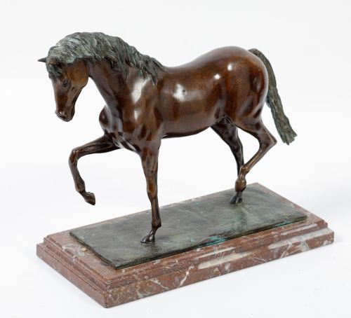 MOISÉS  COLOMO BRAVO, "Caballo", 1979, Escultura de bronce