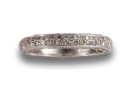 ETERNITY DIAMOND WEDDING RING, IN PLATINUM