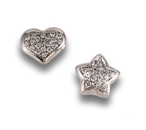 YANES STARS DIAMOND EARRINGS, IN WHITE GOLD