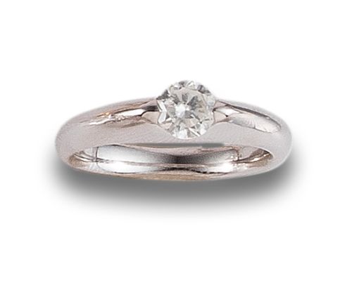 DIAMOND SOLITAIRE, IN WHITE GOLD