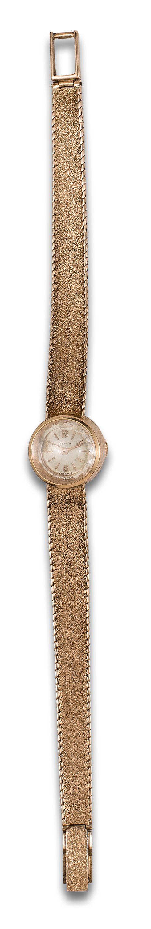 ZENITH LADIES&#39; WRIST WATCH IN YELLOW GOLD