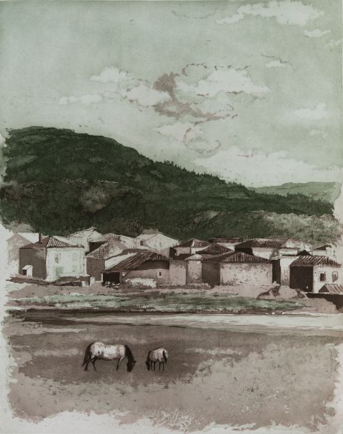 CIRILO MARTÍNEZ NOVILLO, "Soria", Grabado al aguafuerte