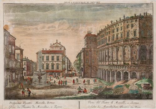 FRENCH SCHOOL (18TH CENTURY) "Optical view of the Theatre o