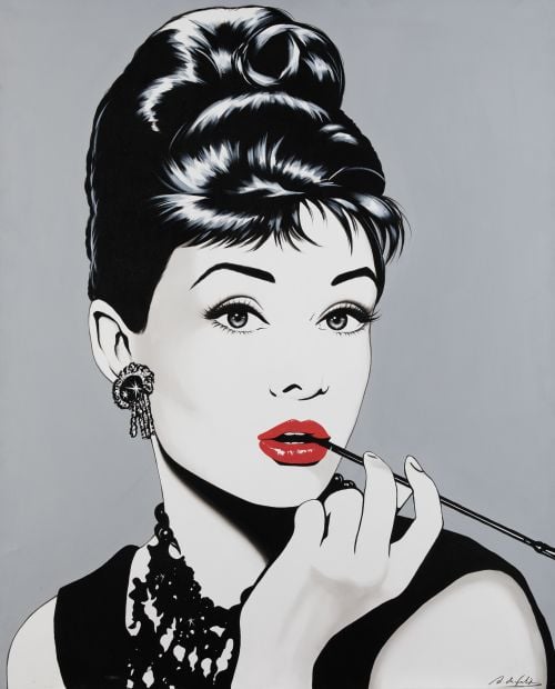 ANTONIO DE FELIPE, "Audrey Hepburn, en desayuno con diamant