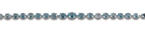 AQUAMARINE BRACELET, IN WHITE GOLD