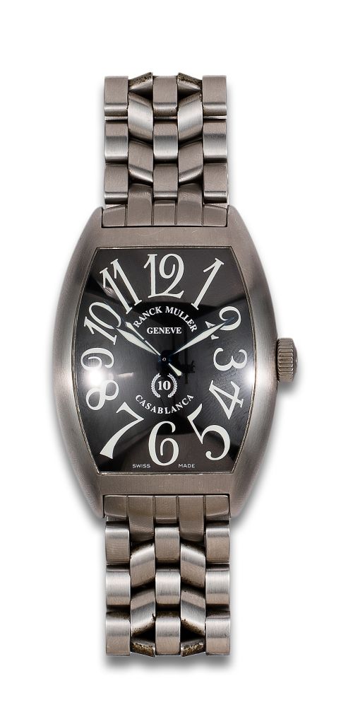 FRANCK MULLER CASABLANCA WRIST WATCH, IN STEEL