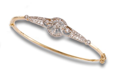 ENGAGEMENT BRACELET CA. 1920 IN GOLD AND PLATINUM