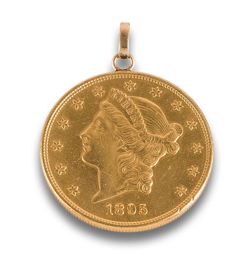 20 DOLLARS FROM 1895 ADAPTED TO PENDANT