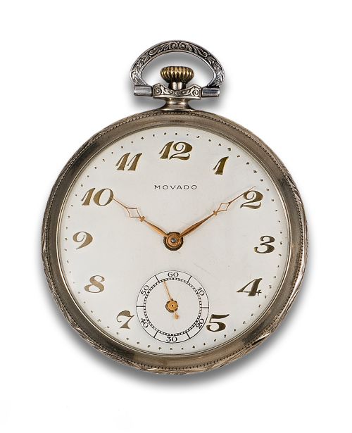 LEPINE MOVADO METAL POCKET WATCH