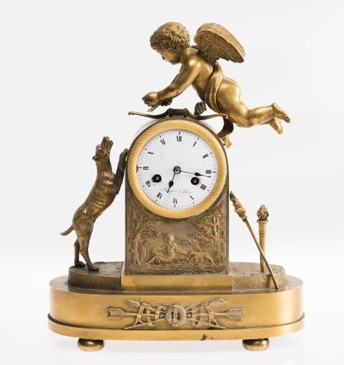 Reloj de mesa imperio Jacques-Claude-Martin Rocquet, Paris,