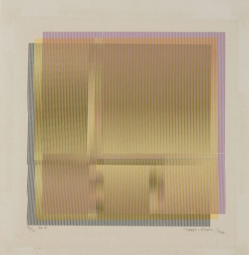 CARLOS CRUZ DIEZ, "Sin título", 1977, Serigrafía sobre pape