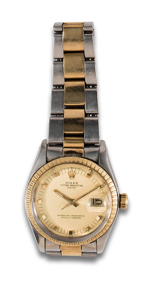 RELOJ DE PULSERA ROLEX OYSTER PERPETUAL DATE EN ACERO Y ORO