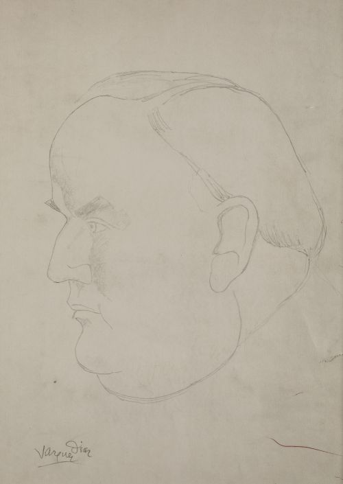 DANIEL VÁZQUEZ DÍAZ, "Retrato de Walter Strike", h.1948, Lá