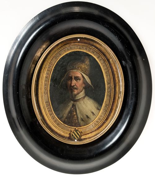 ESCUELA VENECIANA, "Retrato de Alvise Contarini, Dux de Ve