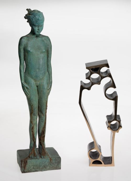 VIVIANE BRICKMANNE, "Tiempos modernos", Escultura de bronce