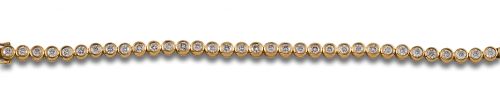 PULSERA RIVIERE DE DIAMANTES, EN ORO AMARILLO