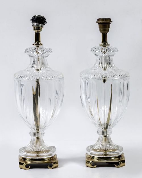 Pair of table lamps, 20th century