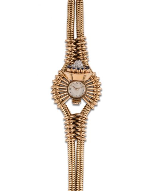 PATEK PHILIPPE WOMEN&#39;S GOLD, DIAMONDS AND SAPPHIRES BRACELE