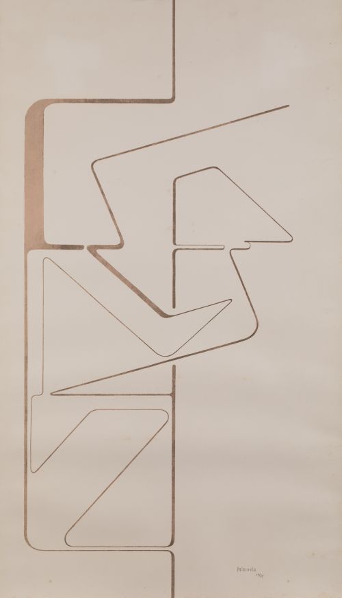 PABLO PALAZUELO, “Logotipo II”, 1984, Serigrafía sobre pa