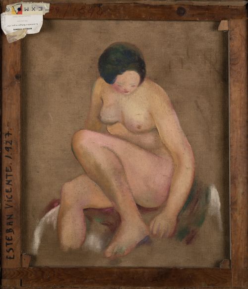 ESTEBAN VICENTE, “Bodegón en gris”, 1927, Óleo sobre lienzo