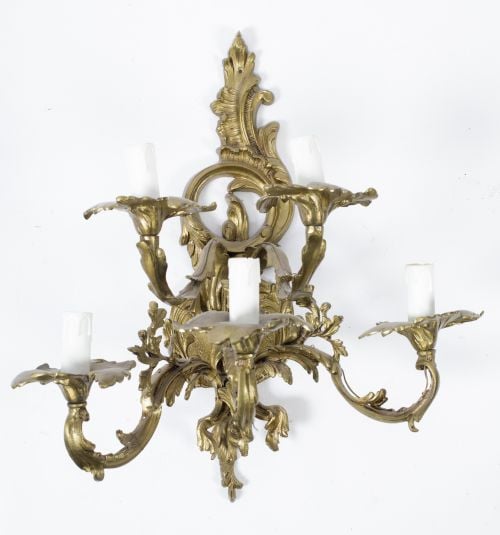 Louis XV style wall light, 20th century