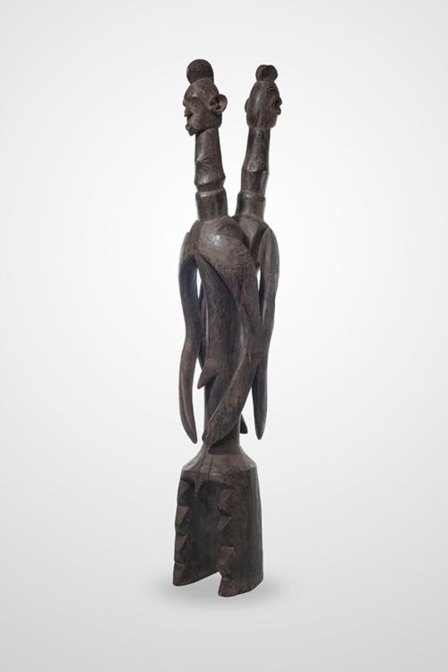 Two-headed Mamiya statue, Nigeria, c. 1960