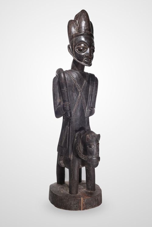 Yoruba horseman statue. Nigeria c. 1970.