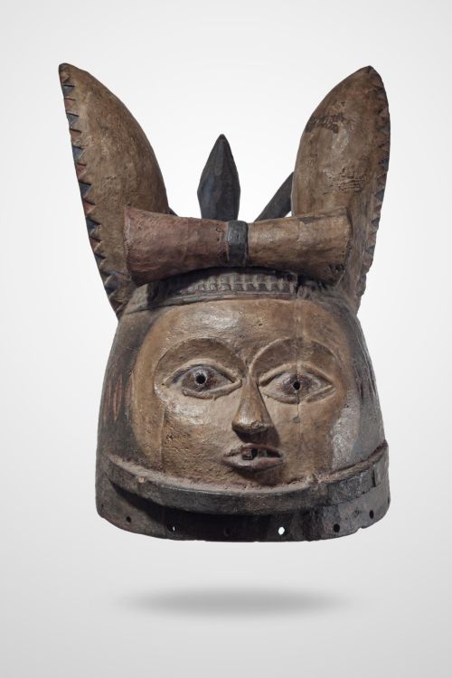 Yoruba helmet mask, Nigeria, c. 1980