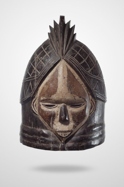 Mende Bundu helmet mask, Sierra Leone, c. 1970