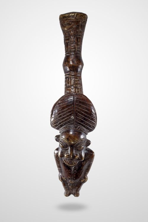 Bamoun bronze pipe, Cameroon, c. 1960