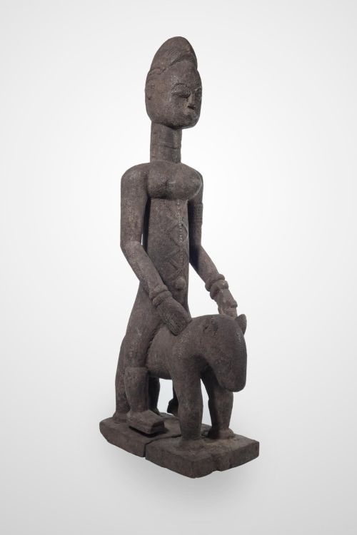 Baulé horseman statue, Ivory Coast, c. 1960