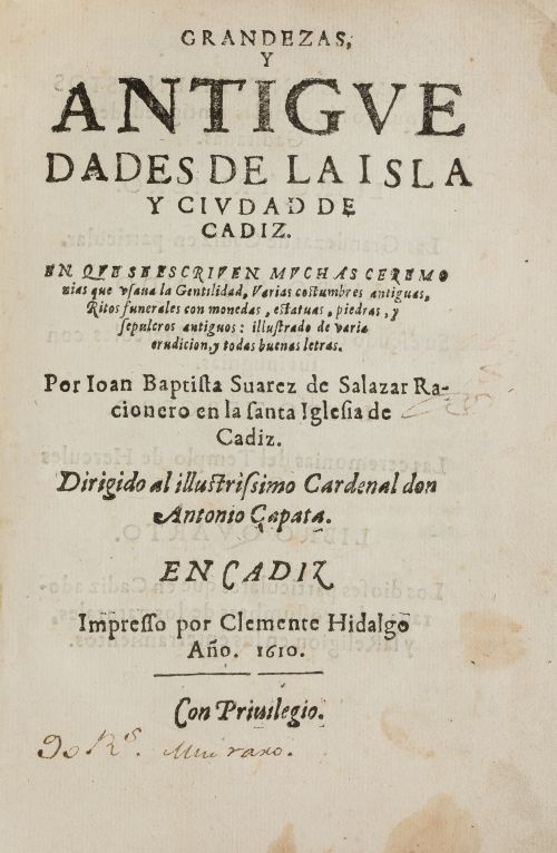 JUAN BAUTISTA SUÁREZ DE SALAZAR, "Grandezas y antiguedades