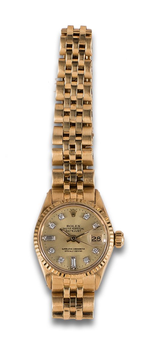 RELOJ DE PULSERA ROLEX OYSTER PERPETUAL DATEJUST EN ORO AMA